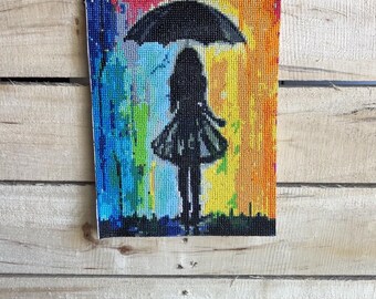 Diamond Art Umbrella Lady