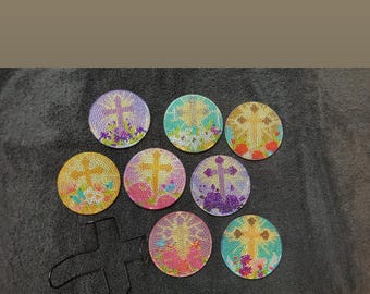 Diamant Kunst Christus Untersetzer