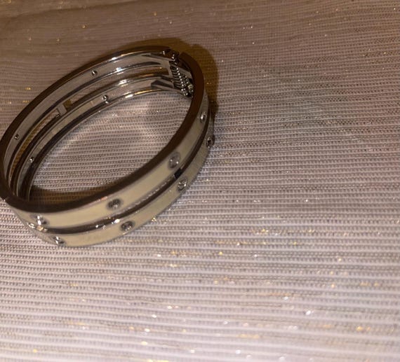 Thea, Double Link Bangle Bracelet - image 4