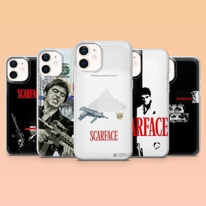 Scarface Phone Case Tony Montana Gangster Cover for iPhone 17Pro, 16, 15, 14, 13, Samsung S25, S24, S23, S22, S55, A16, A26, Pixel 10, 9, 8