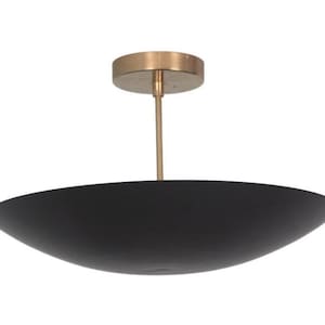 Plafoniera moderna in ottone, lampadario minimalista in ottone, apparecchio di illuminazione di lusso realizzato a mano per soggiorno e camera da letto.