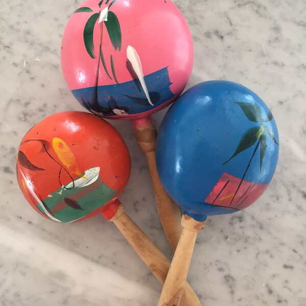 Wood Maracas Etsy