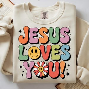 Jesus Loves You PNG | Christian Belief Design | Faith Quote Clipart | Religious Sublimation PNG | Digital Download