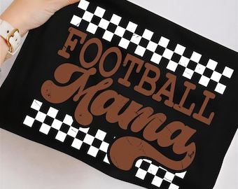 Football Mama PNG, Vintage Football Season Sublimation Design, Retro Game Day Mom Shirt Graphic, Football Mom PNG, Digital Download