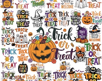 Halloween Kids PNG Bundle | Trick or Treat PNG Designs | Cute Halloween Clipart | Digital Download for Shirts, Stickers & Crafts