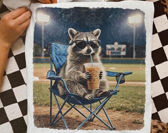 Raccoon Drinking Iced Coffee png , Funny Coffee Raccoon PNG, Animal Meme PNG, Retro Prehistoric PNG, Cute Trash Panda Sublimation