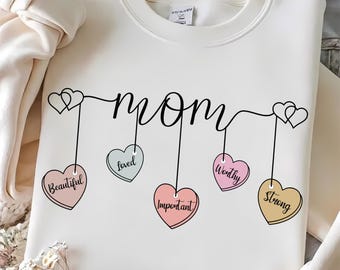 Mom Hearts PNG, Mother’s Day Mama Heart PNG, Cute Mom Life Sublimation Design, Trendy Mama Shirt PNG, Mother’s Day Gift Digital Download