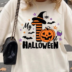 My 1st Halloween PNG, First Halloween Baby PNG, Cute Ghost Baby PNG, Spooky Season Family Matching Shirt, Baby Halloween Digital Download