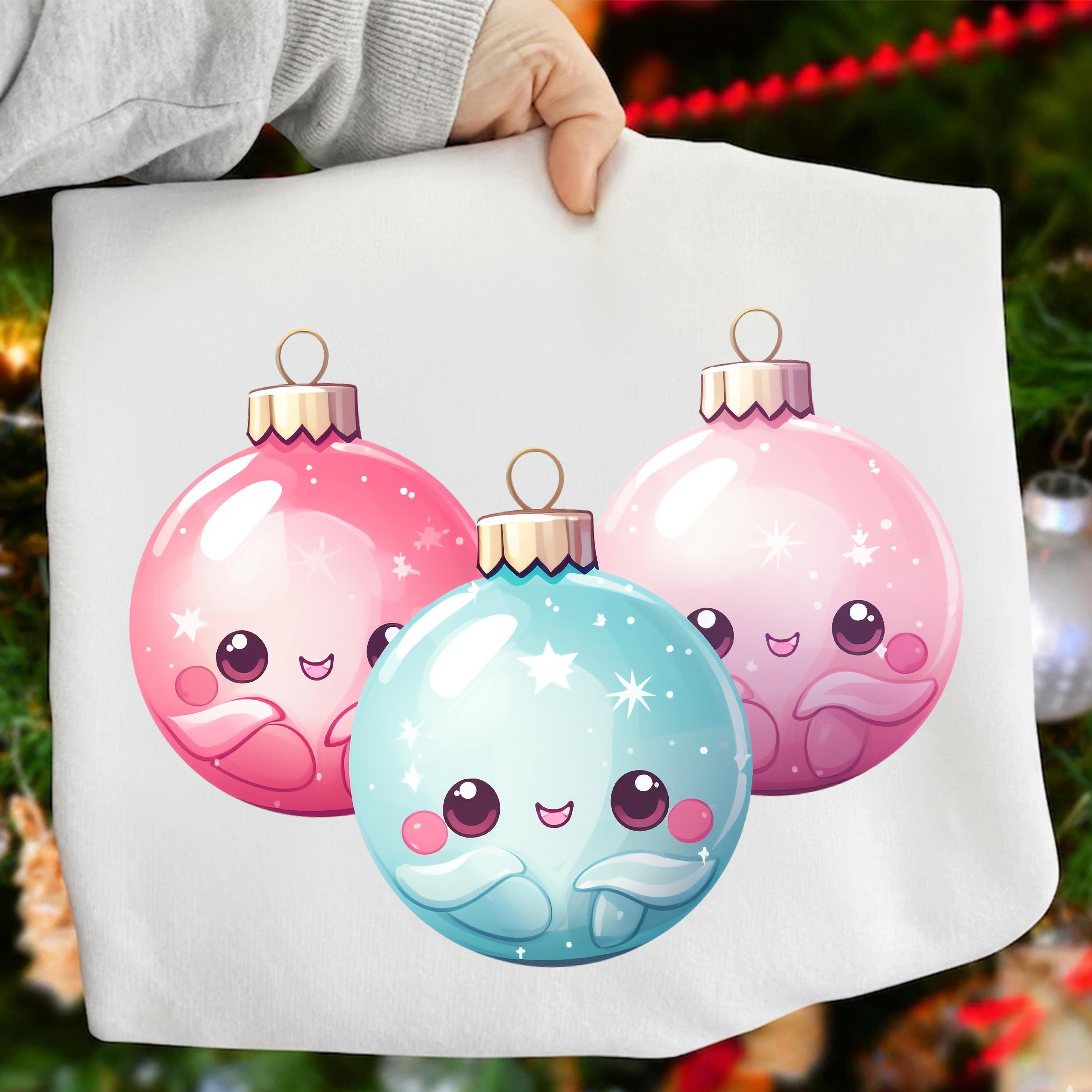 Merry Christmas Clipart Bundle, Kawaii Christmas PNG, Cute Holiday PNG ...