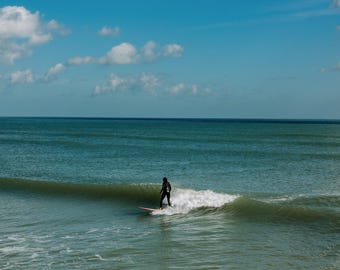 Ocean Wave Surf Photography Print, Coastal Beach House Wall Art