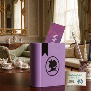 Porta segnalibro regency, decorazione libreria, regali amanti dei libri -Libro portasegnalibri portapenne, ispirato a bridgerton e classici