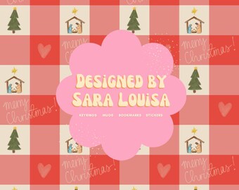 Nativity Christmas Seamless Pattern: Hand-Drawn Holiday Digital Paper (PNG)