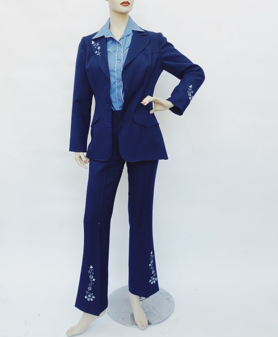 Vintage 60s H Bar C California Ranchwear navy blue