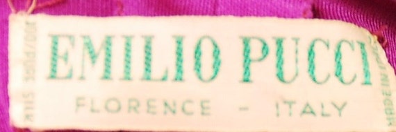 Rare authentic 60s Pucci Designer Dress | Magenta… - image 10