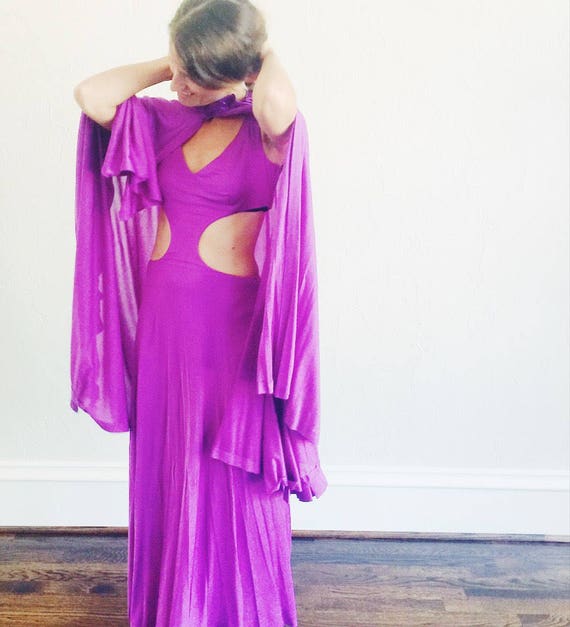 Rare authentic 60s Pucci Designer Dress | Magenta… - image 4