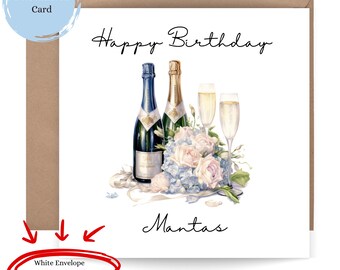 Personalized Birthday Card: Custom Name Keepsake Gift