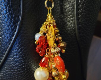 Sash Bag Charm/Purse Dangle /Purse Charm/Purse Accessory/ Dangle Charm/ Zipper Pull /Planner Accessory/Notebook Charm/ Key Chain