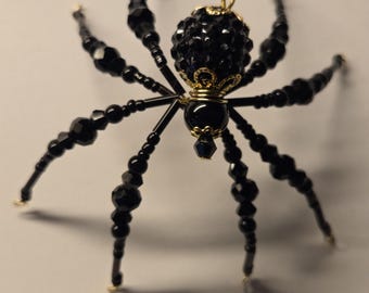 Beaded Christmas Spider / Jewelled Spider/ Christmas Spider Legend/Christmas Ornament/ Christmas Décor/ Hallowe’en Decor