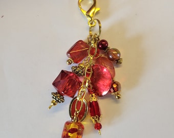 Sash Bag Charm/Purse Dangle /Purse Charm/Purse Accessory/ Dangle Charm/ Zipper Pull /Planner Accessory/Notebook Charm/ Key Chain