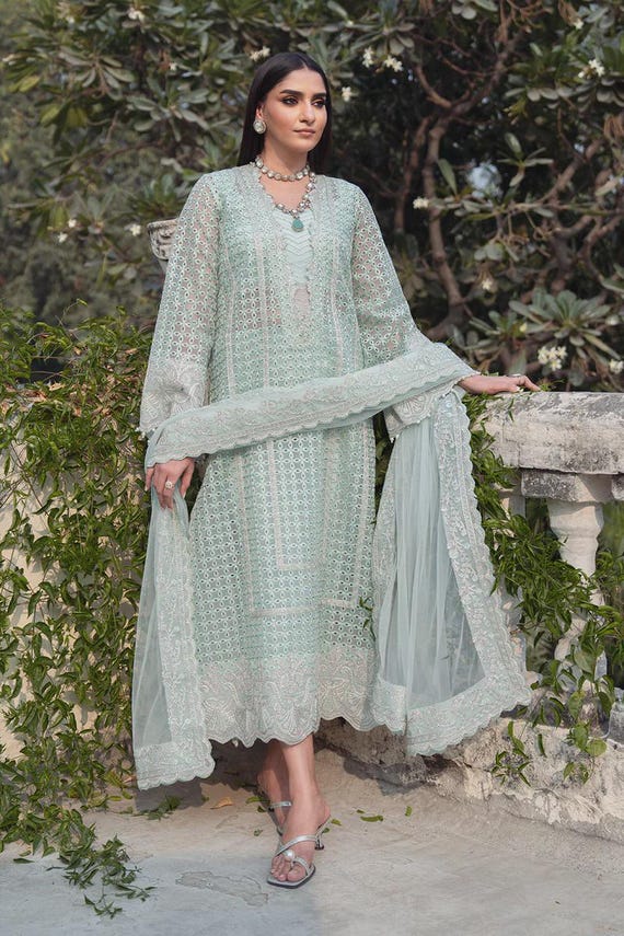 sachin and babi light blue dress Zapaka Women White Boho Long Sleeves Engagement Party Dress with Lace  V-Neck Maxi Dress – Zapaka CA