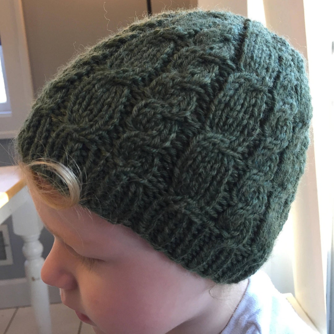 Gracie Cabled Hat Knitting Pattern, Four Sizes (PDF Pattern) - Etsy