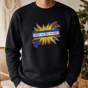 console.log('Feliz Navidad') Sudadera / Sudadera navideña para programadores