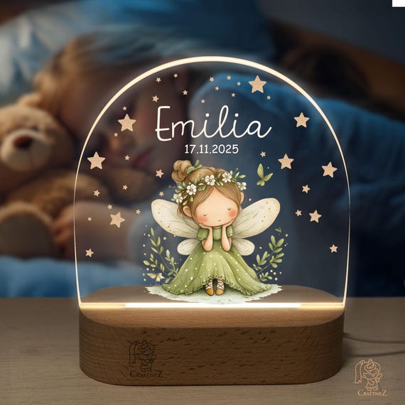 Children’s Night Light: Personalized with Name - Cozy Bedroom Decor