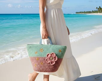 Crochet Bag Pattern – Floral Handbag (Digital Download PDF)