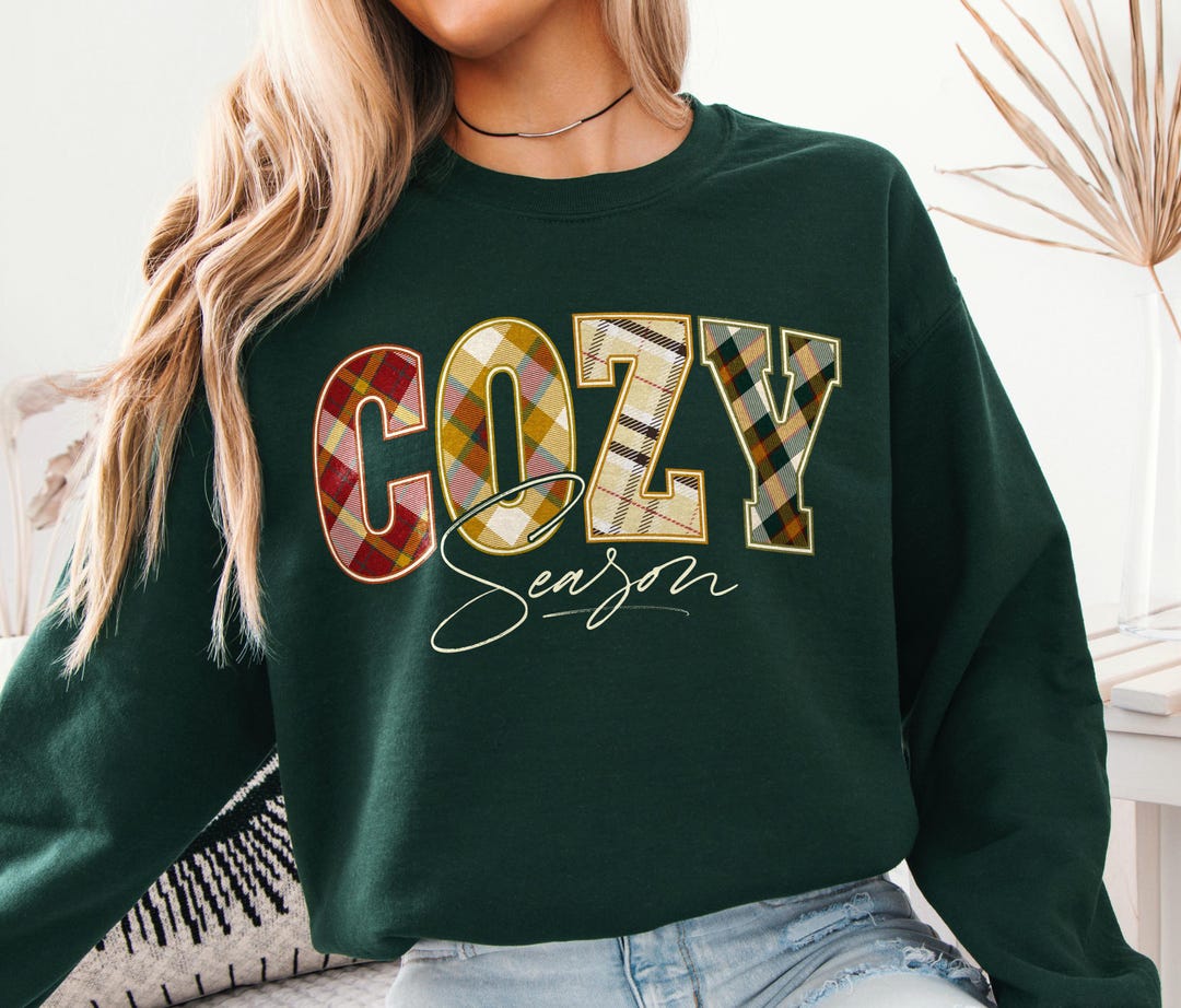 Cozy Season Sweatshirt | Retro Fall Cottagecore Style - Etsy.de