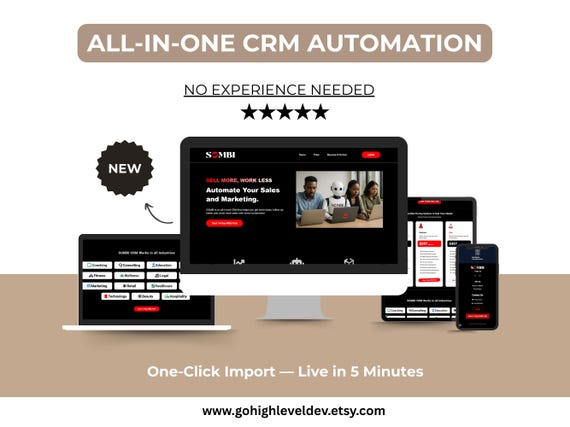 Small Business CRM Dashboard | Sales & Marketing Automation Platform for Service Businesses