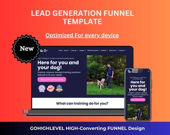 Hundetrainer Blei Gen Landing Page | GoHighLevel Website Template