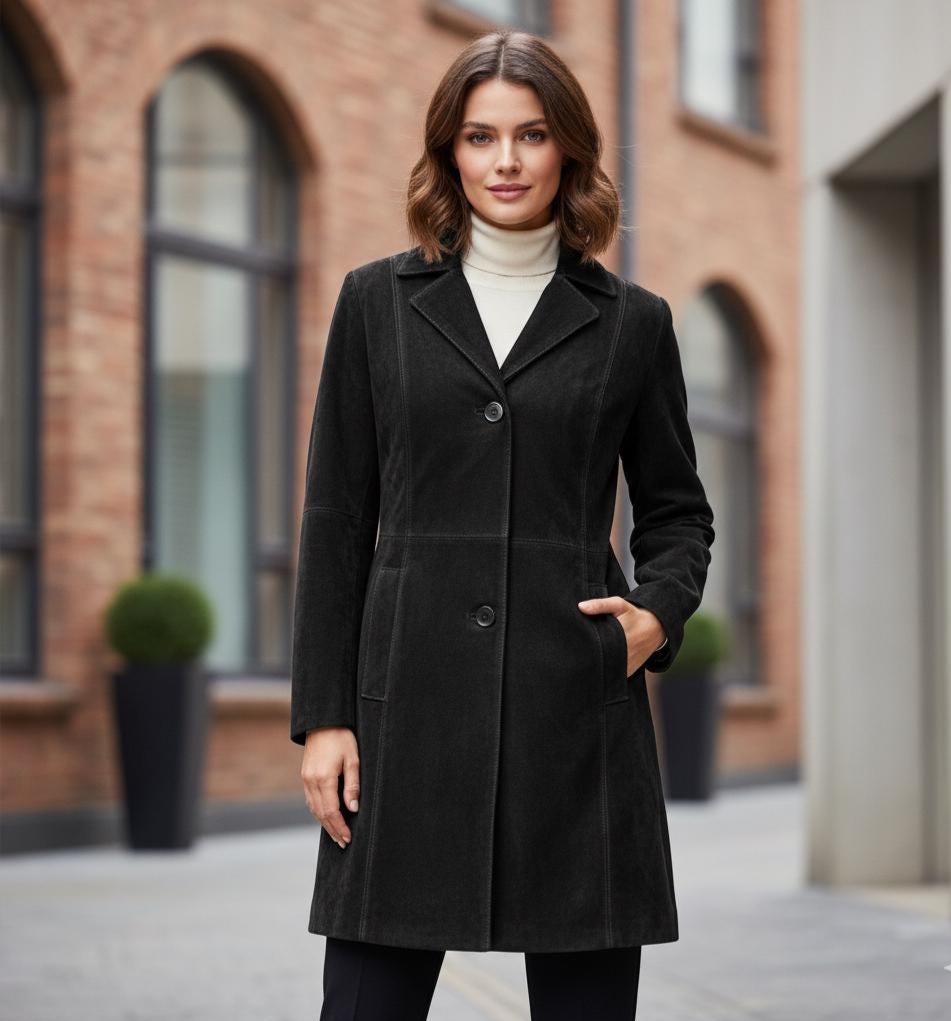 Schicker langer mantel