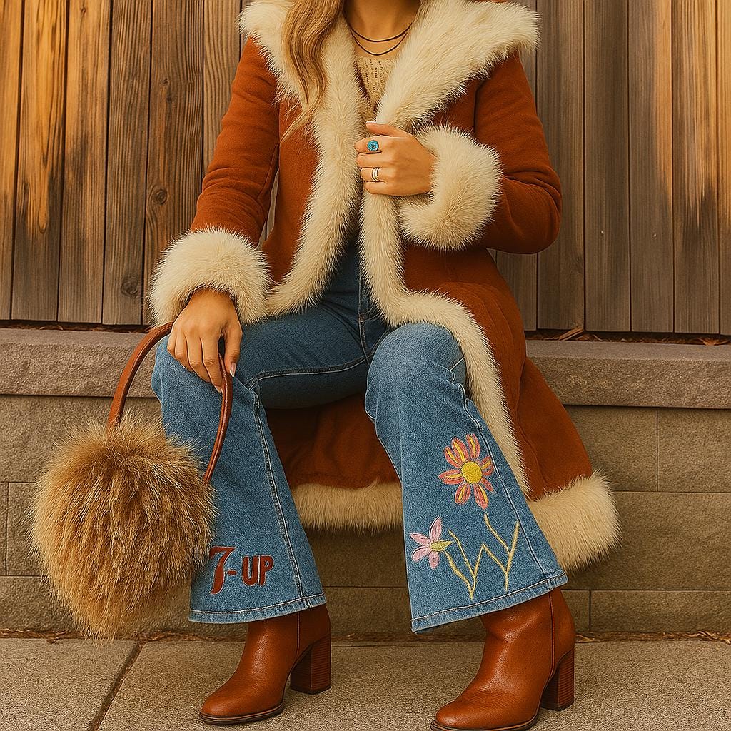 Women's Brown Suede Leather Penny Lane Coat | Vintage 90s