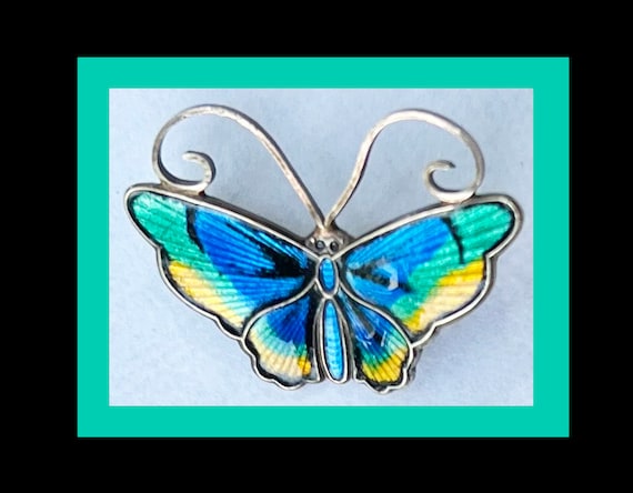 David Andersen Norway Multicolored Enameled Butte… - image 1