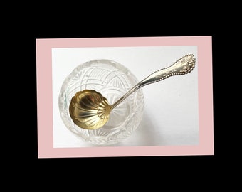 Vintage Gorham Sauce Ladle -  Lancaster Pattern. 5 1/4  inches. Fancy Monogram. Collectible Tableware