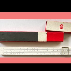 Vintage Post Slide Rule in  slip case  Student Model 1447. - Works Fine