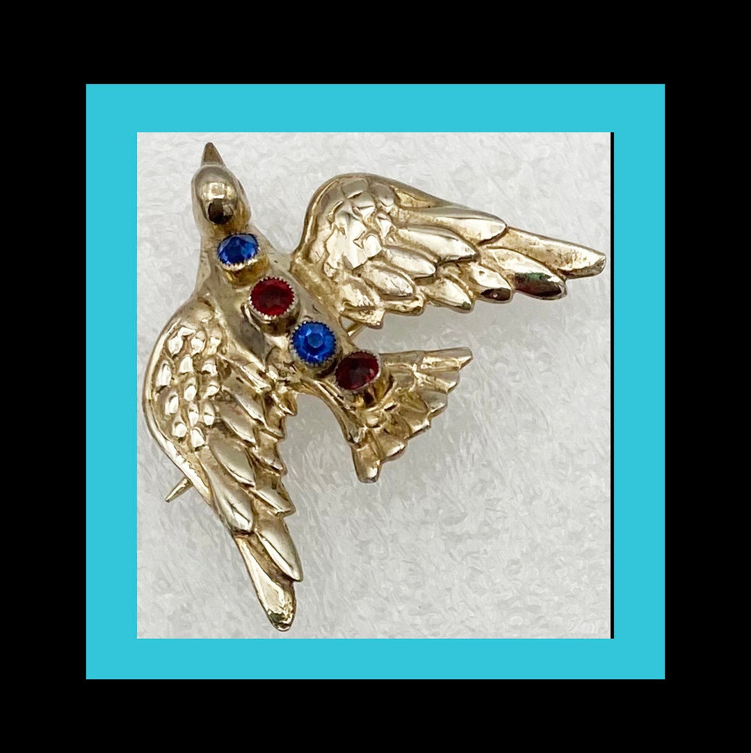ヴィンテージサフィレット　Hobe 　ブローチ Hobe Vintage Rhinestone Flower Brooch - 1965 – Vintage
