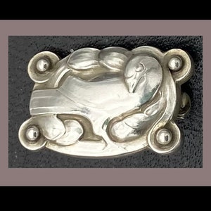 George Jensen Older Pin #198 Dove of Peace  Sterling Silver Hallmarked