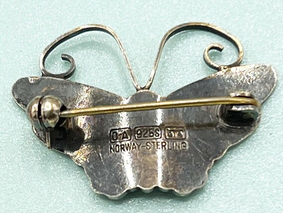 David-Andersen Norway Multi-Colored Enamel Butter… - image 8