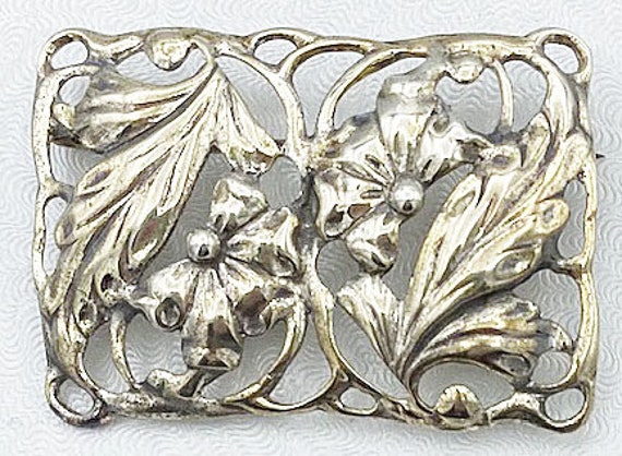 Danecraft Signed Vintage Floral Brooch - image 2