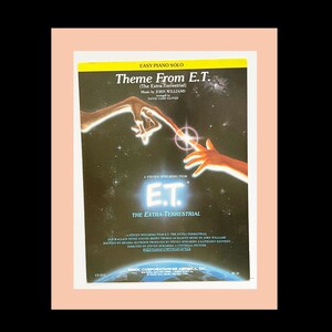 ET Theme from Movie. Easy Piano Solo Sheet Music 1982