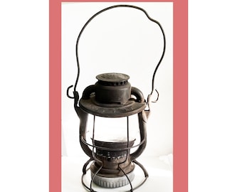 DIETZ VESTA デイツ ベスタ Dietz Vesta Vintage NYNH&H Railroad Lantern w/Clear Globe VG