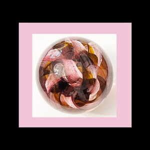 Eirian Glass Studio Handmade Glass Paperweight Twizzle