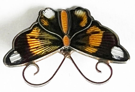 Butterfly Brooch David-Andersen, Norway, Signed, … - image 7