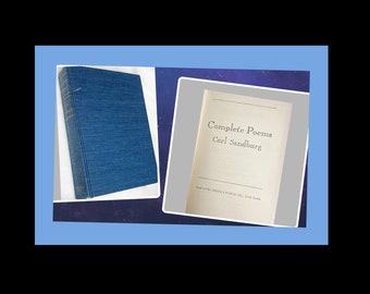 Complete Poems Carl Sandburg 1950 Hard Cover