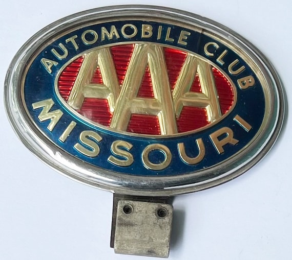 Automobile Club AAA Missouri Metal Badge Vintage - Etsy
