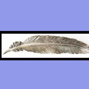 Danecraft Feather Brooch/pin Sterling Silver Signed
