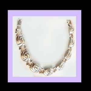 Modernist 8 Link Sterling Silver Bracelet 6 3/4 inches