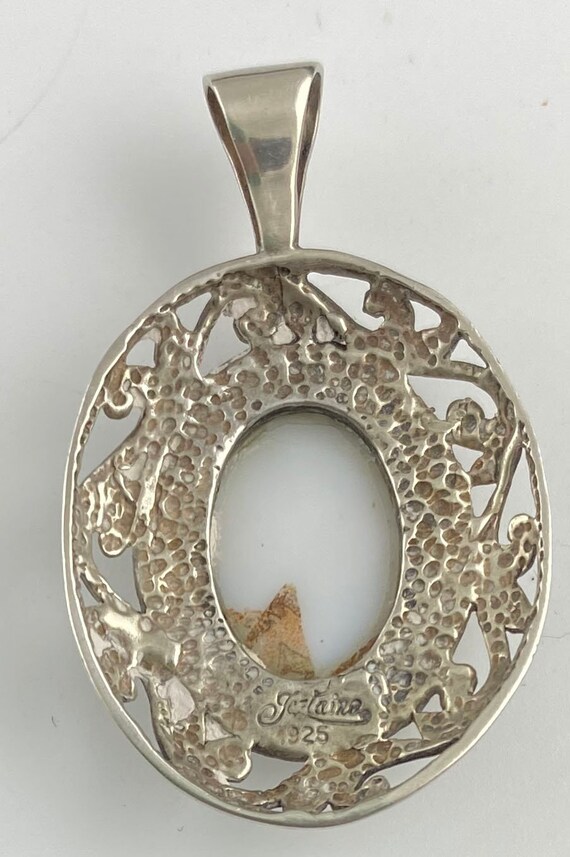 JEZLAINE Porcelain Sterling 925 Pendant Figural L… - image 4