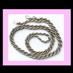 Robe Chain Sterling Silver Signed &quot;Italy&quot;